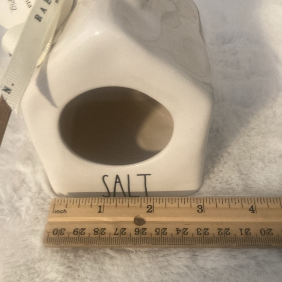 Rae Dunn Salt Pig with Wooden Spoon - Picture 7 of 10